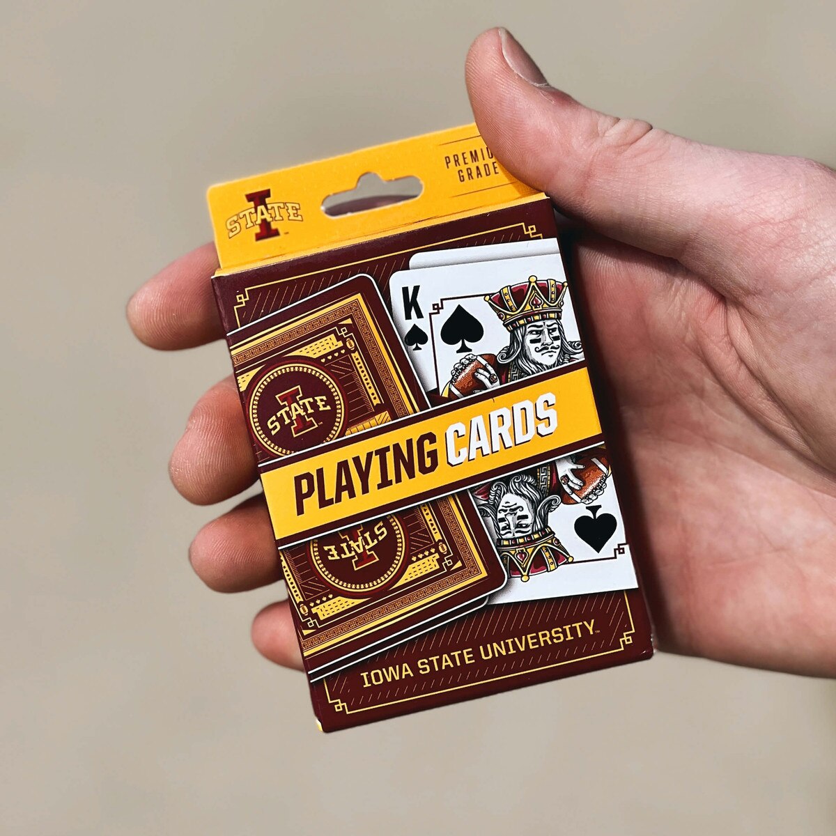 I-State Cardinal & Gold Playing Cards